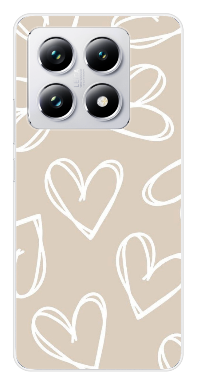 Coque Design "Heart Line" – Esquisses de Cœurs Minimalistes