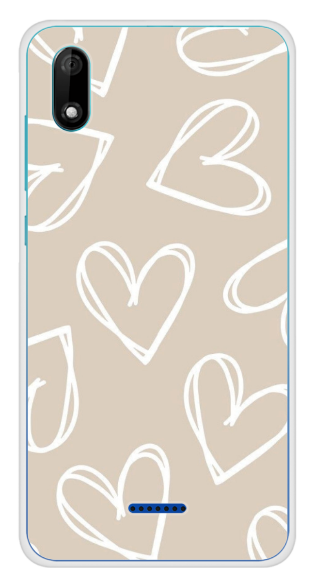 Coque Design "Heart Line" – Esquisses de Cœurs Minimalistes