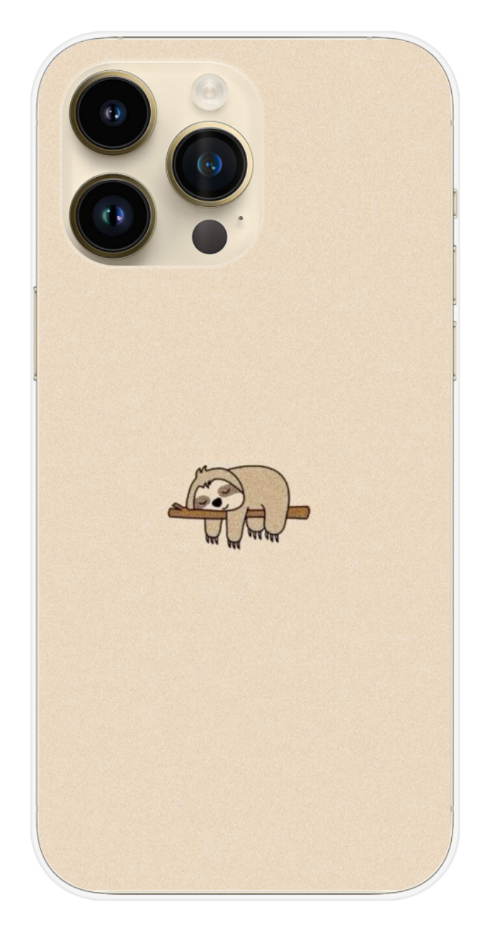 Coque Design "Lazy Sloth" – Paresse Douce & Ambiance Chill