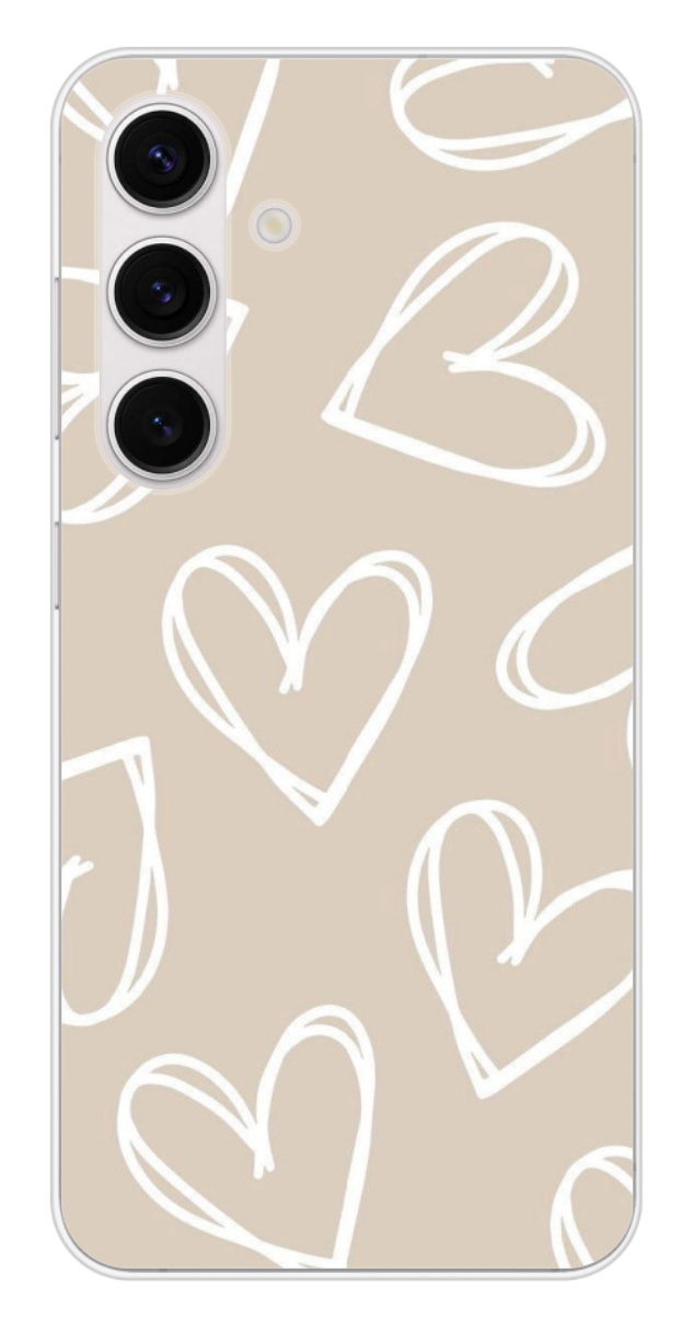 Coque Design "Heart Line" – Esquisses de Cœurs Minimalistes