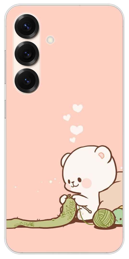 Coque Design "Cute Bear Knit" – Douceur, Tendresse & Cocooning