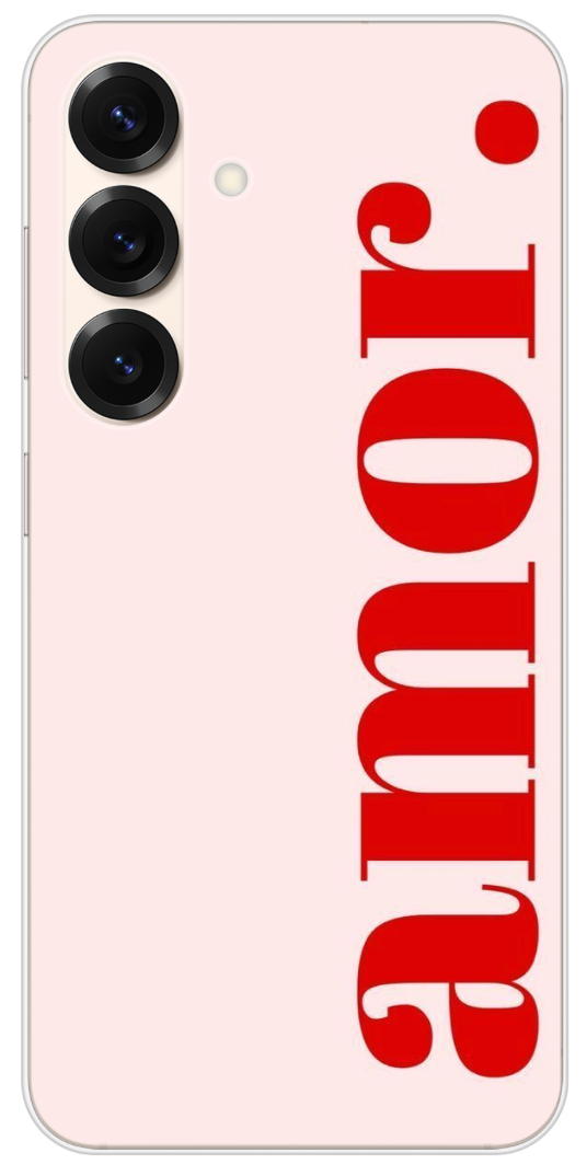 Coque Design "Amor Typo" – Message Love & Minimalisme Moderne
