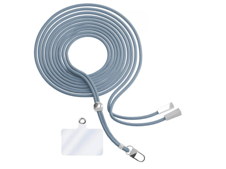 Cordon en Nylon Tressé 80 cm - Gris