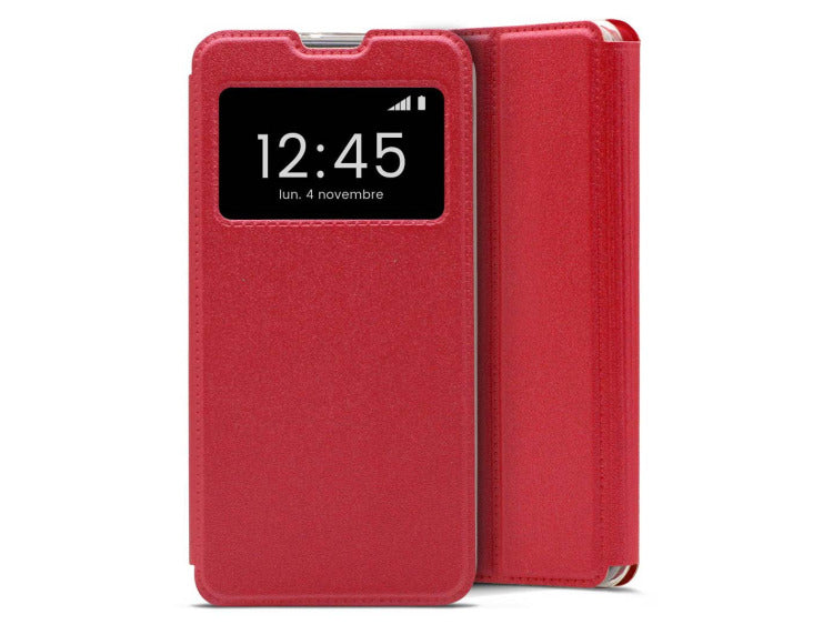 Étui Folio Fenêtre – Rouge Passion