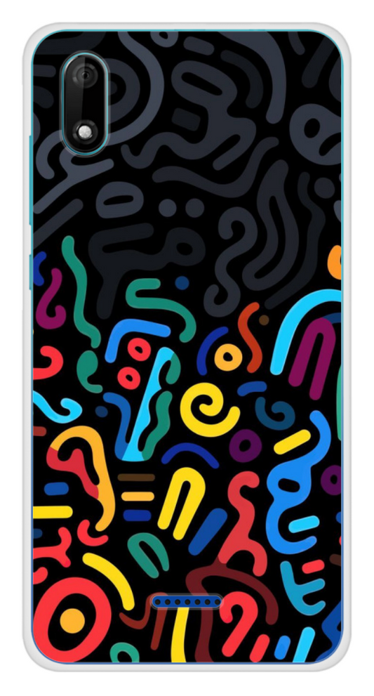 Coque Design "Color Vibes" – Abstrait Multicolore