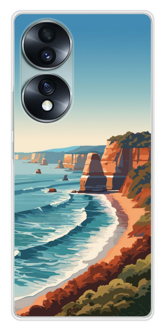 Coque Design "Coastal Vibes" – Illustration Bord de Mer