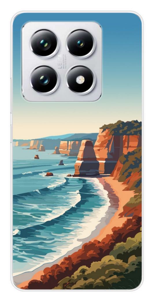 Coque Design "Coastal Vibes" – Illustration Bord de Mer