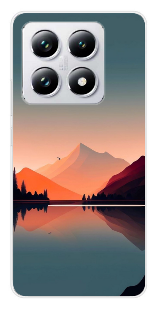Coque Design "Sunset Peaks" – Montagnes & Reflets au Crépuscule