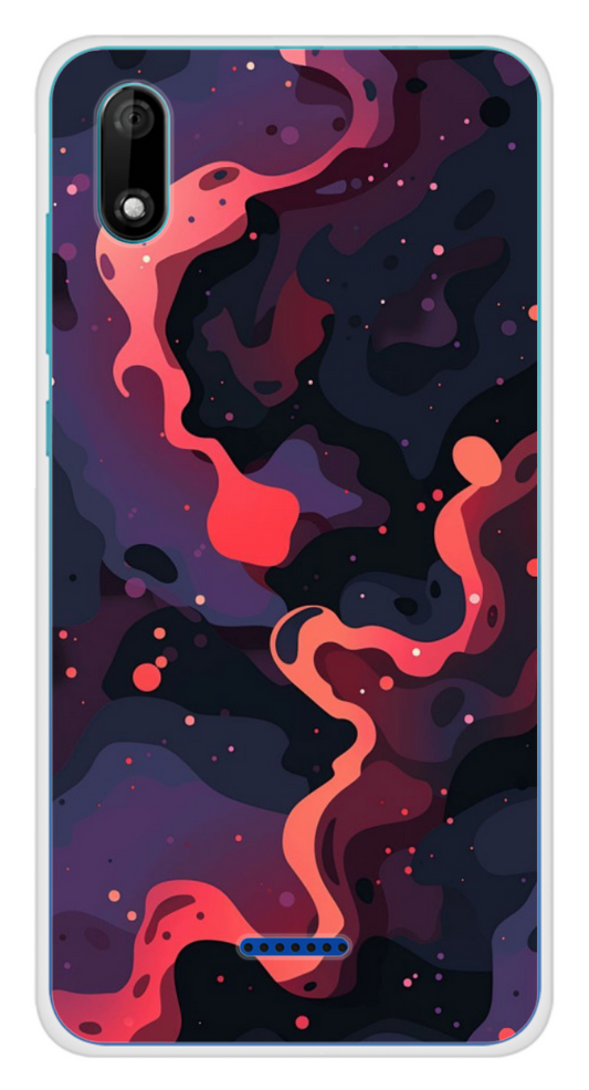 Coque Design "Cosmic Flow" – Abstrait Galactique