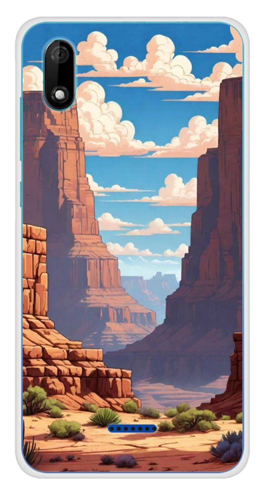 Coque Design "Desert Spirit" – Illustration Canyon & Grand Ouest