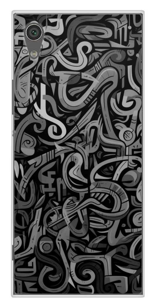 Coque Design "Mono Maze" – Abstrait Noir & Gris