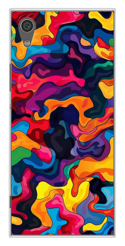 Coque Design "Psycho Pop" – Explosion Abstraite Multicolore