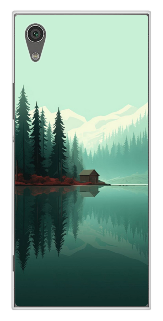Coque Design "Forest Calm" – Chalet au Bord du Lac