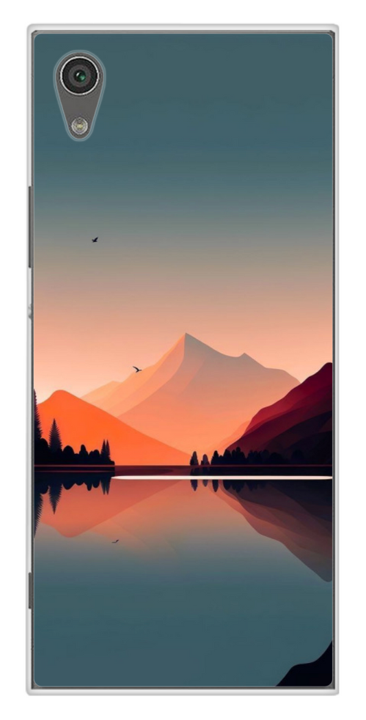 Coque Design "Sunset Peaks" – Montagnes & Reflets au Crépuscule
