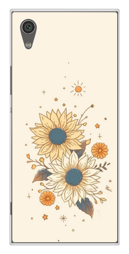 Coque Design "Sunshine Bloom" – Fleurs Vintage & Astres