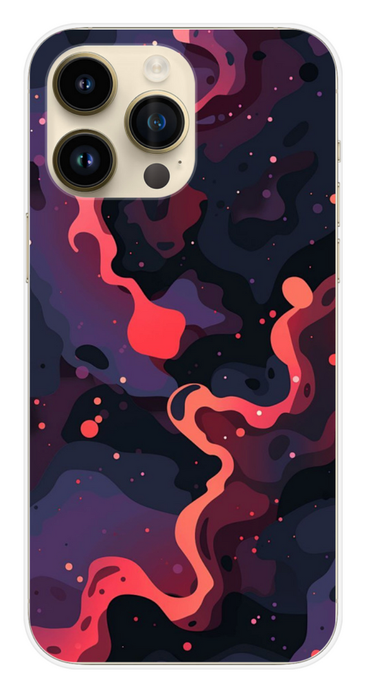 Coque Design "Cosmic Flow" – Abstrait Galactique