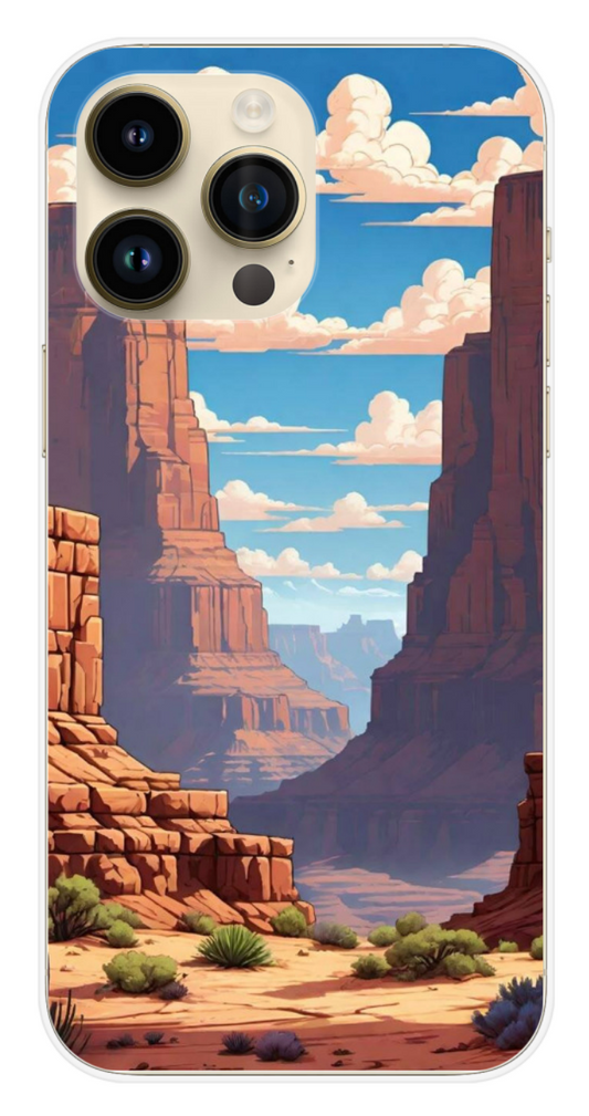 Coque Design "Desert Spirit" – Illustration Canyon & Grand Ouest