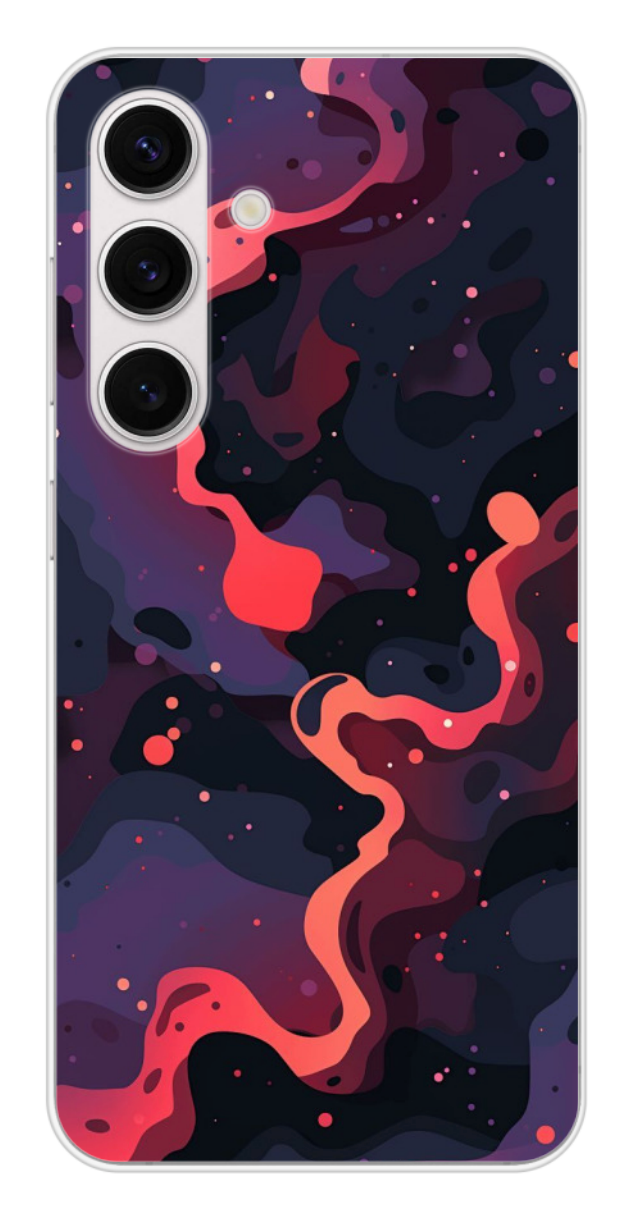 Coque Design "Cosmic Flow" – Abstrait Galactique