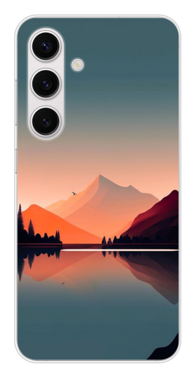 Coque Design "Sunset Peaks" – Montagnes & Reflets au Crépuscule
