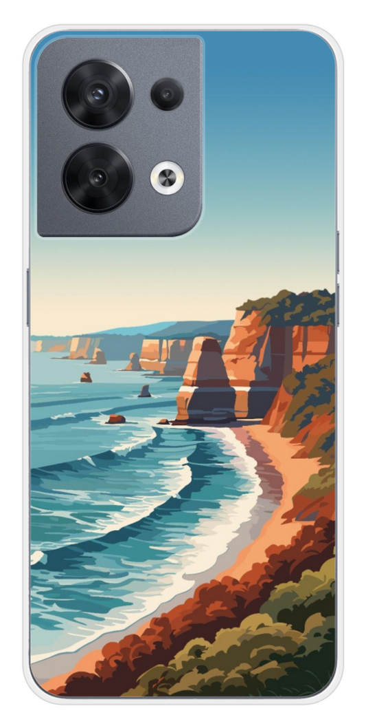Coque Design "Coastal Vibes" – Illustration Bord de Mer