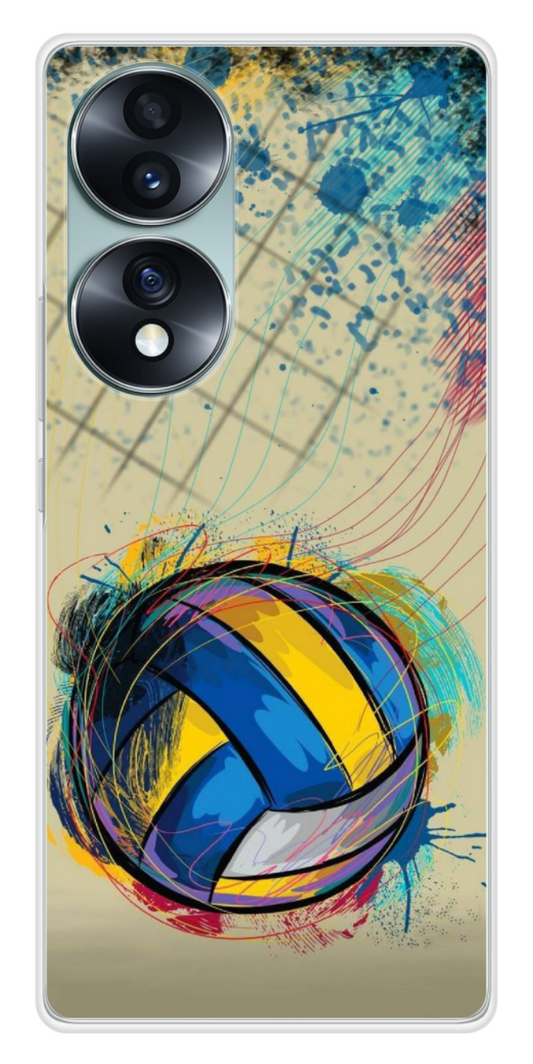 Coque Design "Volley Splash" – Énergie Sportive & Explosion de Couleurs