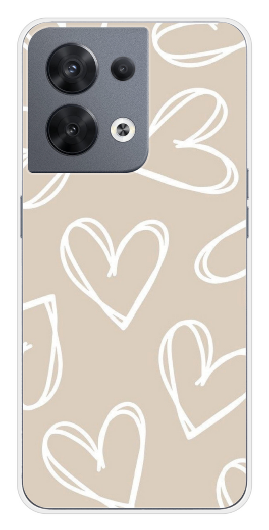 Coque Design "Heart Line" – Esquisses de Cœurs Minimalistes