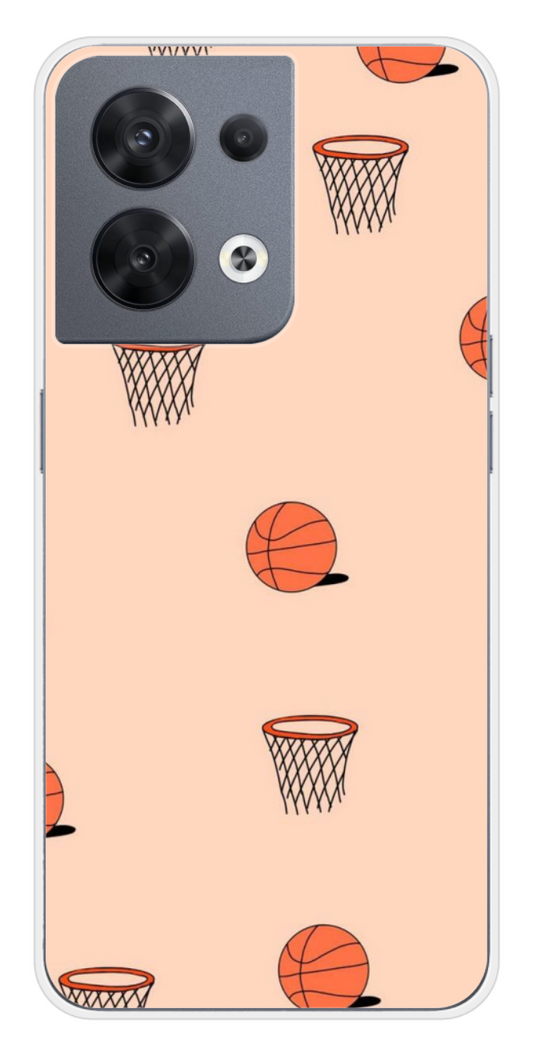 Coque Design "Basket Vibes" – Ballons & Paniers sur Fond Pastel