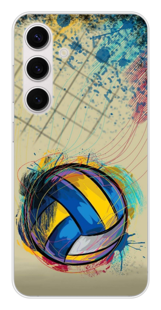Coque Design "Volley Splash" – Énergie Sportive & Explosion de Couleurs