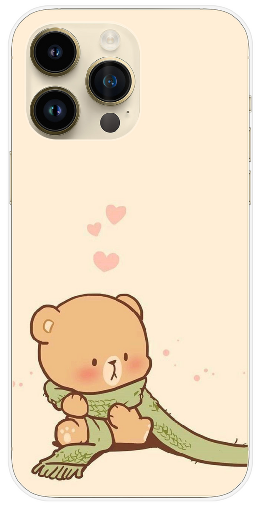 Coque Design "Soft Bear Scarf" – Tendresse, Chaleur & Cocooning