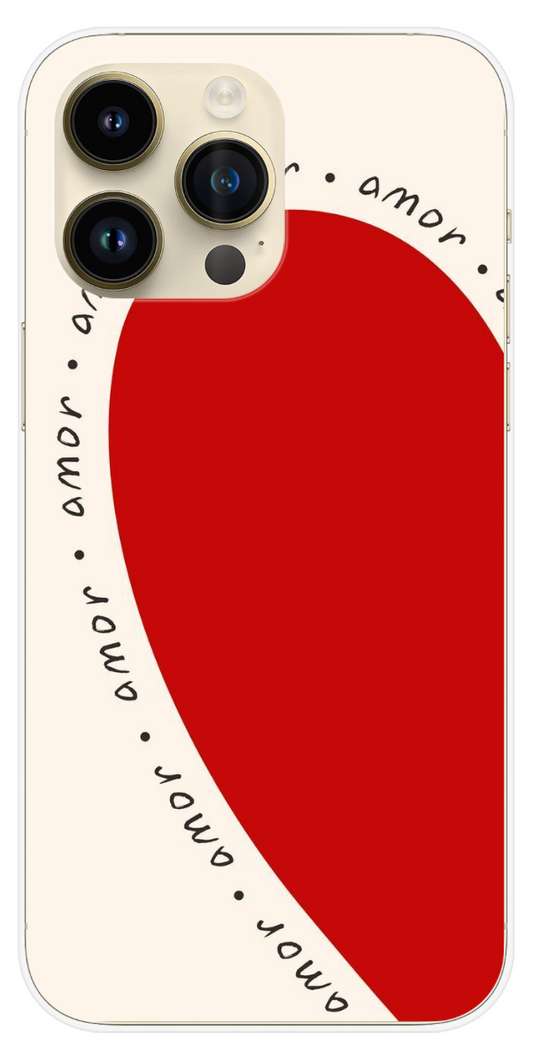 Coque Design "Amor Graphic" – Amour Minimaliste & Style Artistique