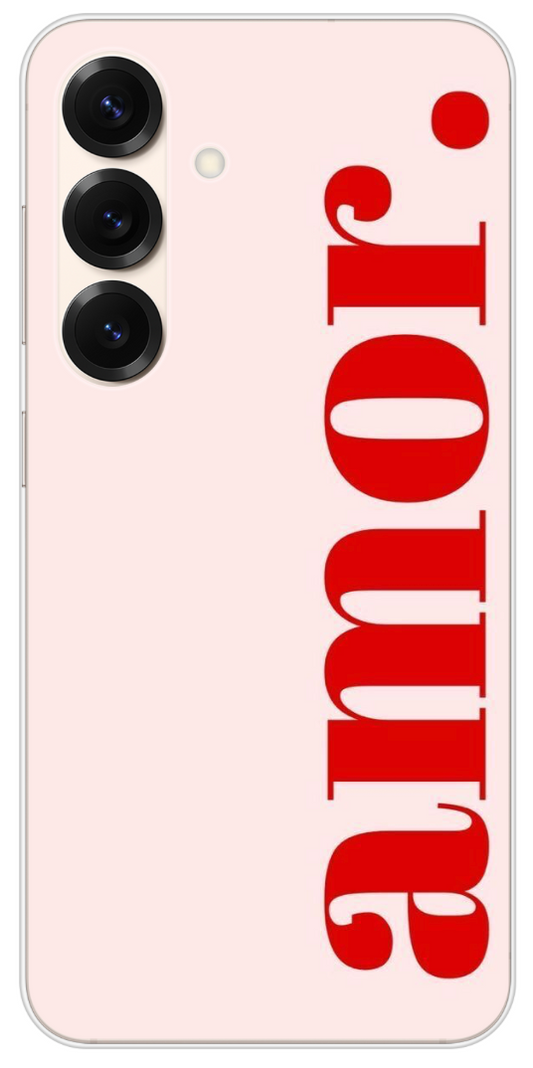 Coque Design "Amor Typo" – Message Love & Minimalisme Moderne