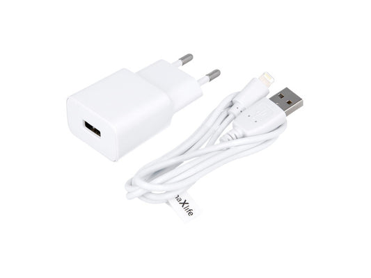 Chargeur avec câble Lightning  - Blanc