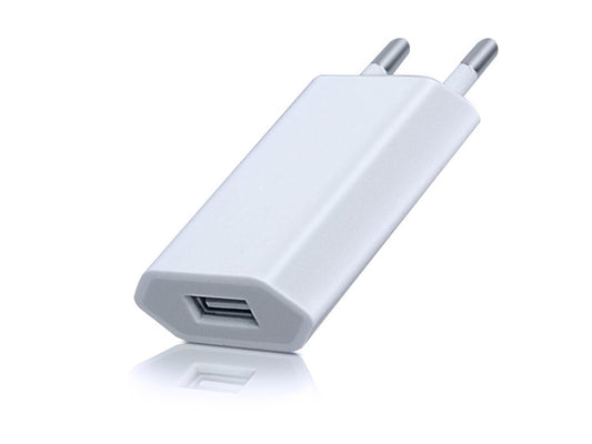 Chargeur secteur port USB 1A - Blanc
