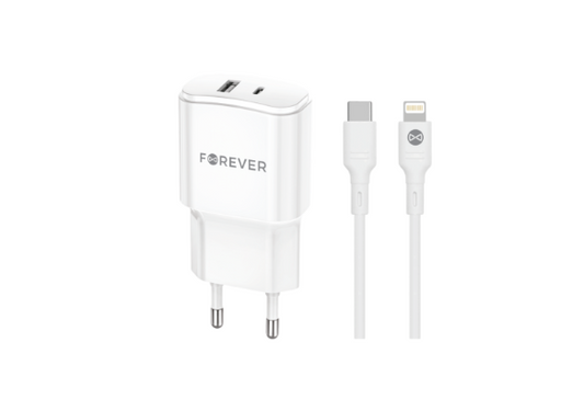 Chargeur USB-C 20W avec câble Lightning