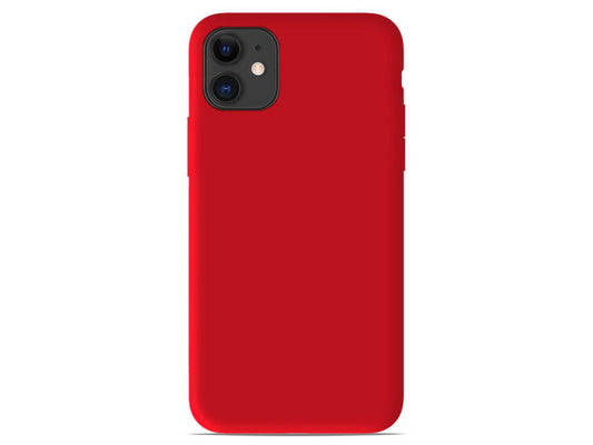 Coque Silicone Mat – Rouge Intense