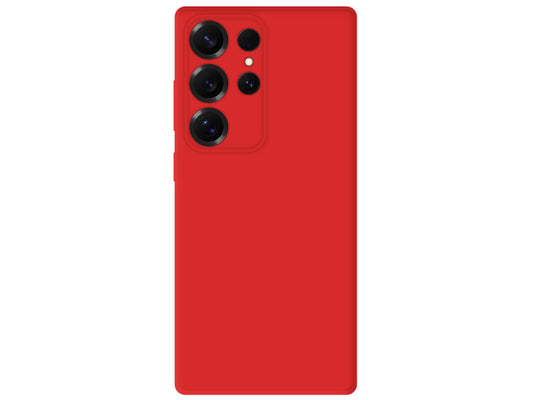 Coque Silicone Mat – Rouge Intense