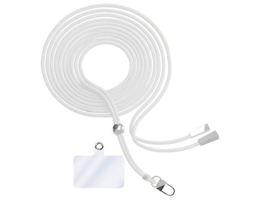 Cordon en Nylon Tressé 80 cm - Blanc