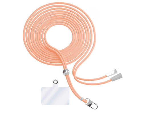 Cordon en Nylon Tressé 80 cm - Saumon