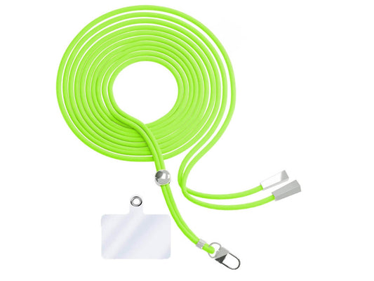 Cordon en Nylon Tressé 80 cm - Vert Fluo