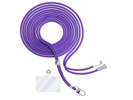 Cordon en Nylon Tressé 80 cm - Violet