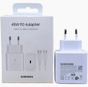 Adaptateur Samsung 45W + Câble - Blanc